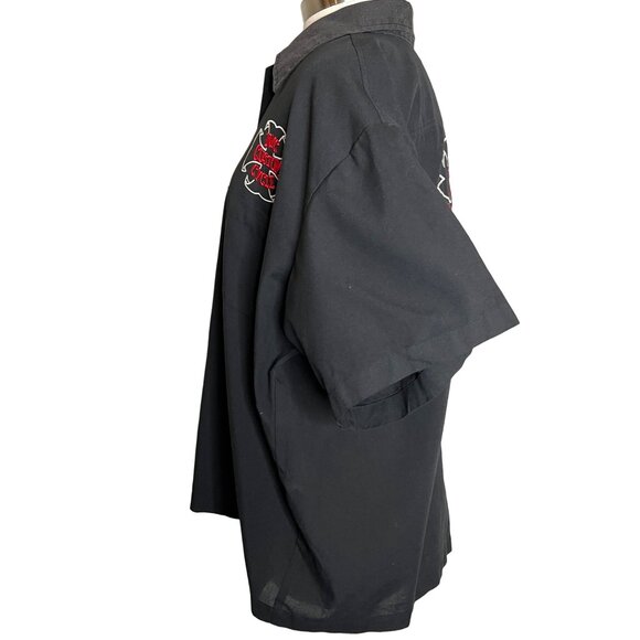 Johnny Suede “NYC Custom Cycle” Embroidered Skull Button USA Flaw - Picture 4 of 11